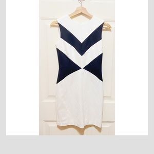 Cynthia Steffe Black White ChevronPrint Mini Dress